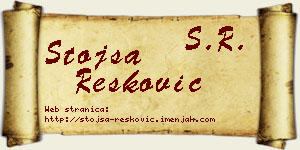 Stojša Resković vizit kartica